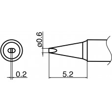 HAKKO T35-02D06 Shape 0.6D 400°C