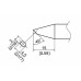 HAKKO T37-BC3045 Soldering Tip/ Shape-BC HOR: 3mm vrt: 4.5mm for FX-8004 and FX-8005 HAKKO T37-BC3045 Soldering Tip/ Shape-BC HOR: 3mm vrt: 4.5mm for FX-8004 and FX-8005