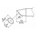 HAKKO T37-BC6090 Soldering Tip/ Shape-BC HOR: 6mm vrt: 9mm for FX-8004 and FX-8005