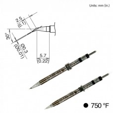 HAKKO T38-02J Soldering Tip, 400ﾟc/750ﾟf, Shape-Js For FX-1003