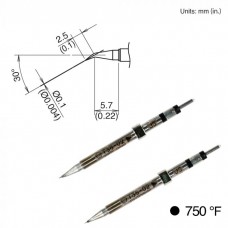 HAKKO T38-02JS Soldering Tip, 400ﾟc/750ﾟf, Shape-J For FX-1003