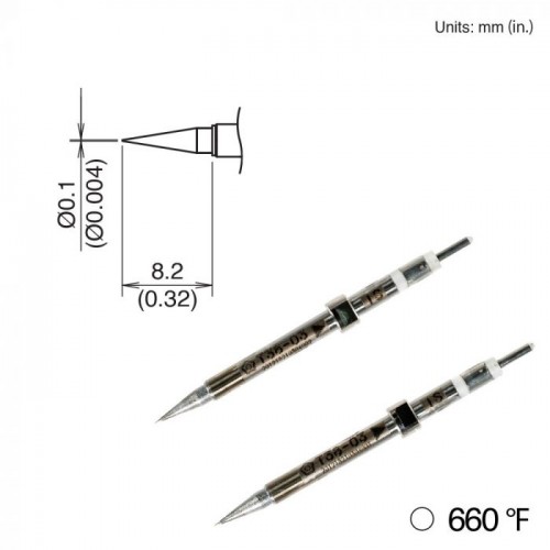 HAKKO T38-03IS Soldering Tip, 350゚c/660゚f, Shape-I For FX-1003 HAKKO T38-03IS Soldering Tip, 350゚c/660゚f, Shape-I For FX-1003