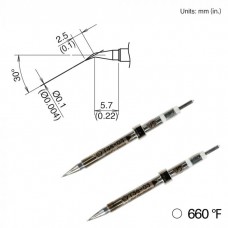 HAKKO T38-03JS Soldering Tip, 350ﾟc/660ﾟf, Shape-J For FX-1003