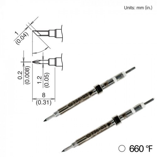 HAKKO T38-03K Soldering Tip, 350゚c/660゚f, Shape-K For FX-1003 HAKKO T38-03K Soldering Tip, 350゚c/660゚f, Shape-K For FX-1003