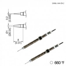 HAKKO T38-03L1 Soldering Tip, 350ﾟc/660ﾟf, Shape-1L For FX-1003