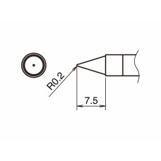 HAKKO T39-B02 Soldering Tip Shape-0.2B