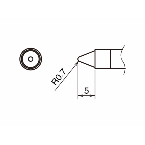 HAKKO T39-B07 Soldering Tip Shape-0.7B HAKKO T39-B07 Soldering Tip Shape-0.7B