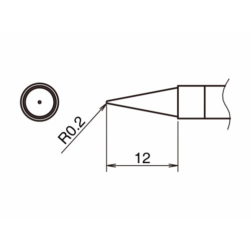 HAKKO T39-BL02 Soldering Tip Shape-0.2BL HAKKO T39-BL02 Soldering Tip Shape-0.2BL