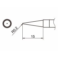 HAKKO T39-BLL02 Soldering Tip Shape-0.2BLL