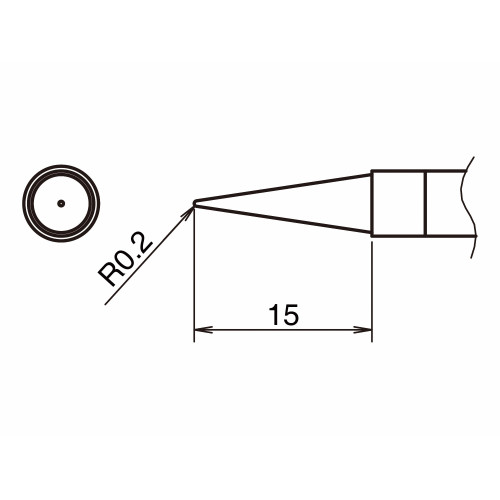 HAKKO T39-BLL02 Soldering Tip Shape-0.2BLL HAKKO T39-BLL02 Soldering Tip Shape-0.2BLL