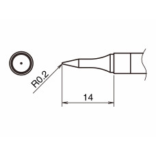 HAKKO T39-BS02 Soldering Tip Shape-0.2BS