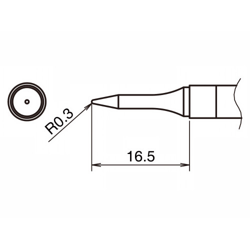 HAKKO T39-BS03 Soldering Tip Shape-0.3BS HAKKO T39-BS03 Soldering Tip Shape-0.3BS