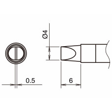 HAKKO T39-DS4 Soldering Tip Shape-4DS