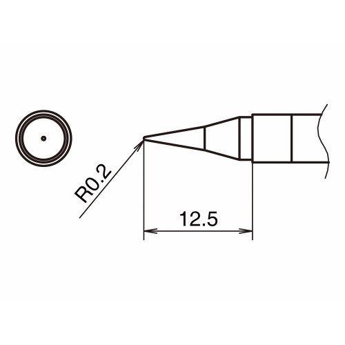 HAKKO T39-IL02 Soldering Tip Shape-0.2IL HAKKO T39-IL02 Soldering Tip Shape-0.2IL