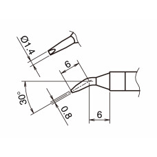 HAKKO T39-JD14 Soldering Tip Shape-1.4JD