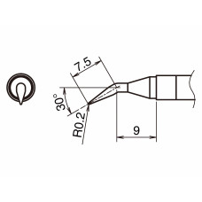 HAKKO T39-JL02 Soldering Tip Shape-0.2JL