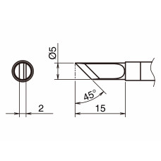 HAKKO T39-K Soldering Tip Shape-K