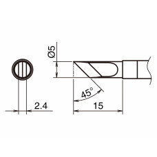 HAKKO T39-KF Soldering Tip Shape-KF