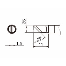 HAKKO T39-KL Soldering Tip Shape-KL