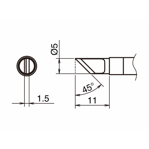 HAKKO T39-KL Soldering Tip Shape-KL HAKKO T39-KL Soldering Tip Shape-KL