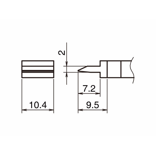 HAKKO T39-SP104 Soldering Tip Shape-Spatula 10.4