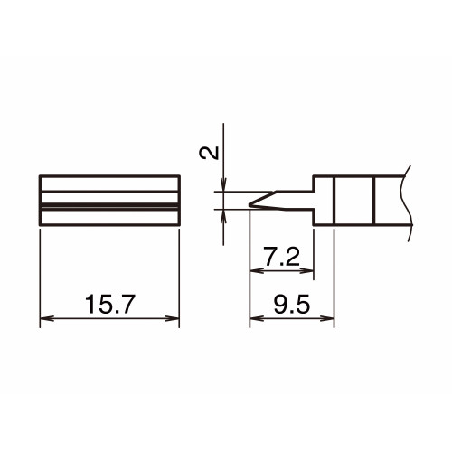HAKKO T39-SP157 Punta Saldante Formato-Spatula 15.7 HAKKO T39-SP157 Punta Saldante Formato-Spatula 15.7