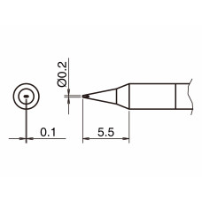 HAKKO T50-D02 Soldering Tip/Shape-0.2D