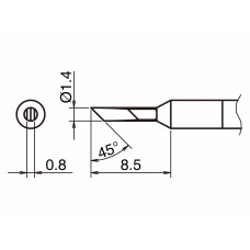 HAKKO T50-KN Soldering Tip/Shape-KN