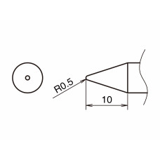 HAKKO T53-B05 Soldering Tip/Shape-0.5B