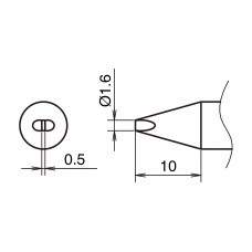 HAKKO T53-D16 Soldering Tip/Shape-1.6D
