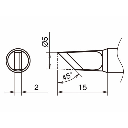 HAKKO T53-K Soldering Tip/Shape-K