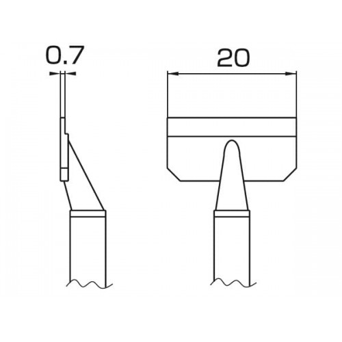 HAKKO T8-1010 Tip/Sop 20L For FM-2022 HAKKO T8-1010 Tip/Sop 20L For FM-2022