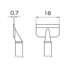 HAKKO T8-1012 Tip/Sop 18L For FM-2022