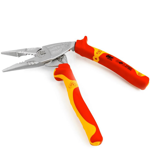 HT Instruments 291/200 Pinza VDE multifunzione con becchi piatti a 90° e impugnatura ergonomica