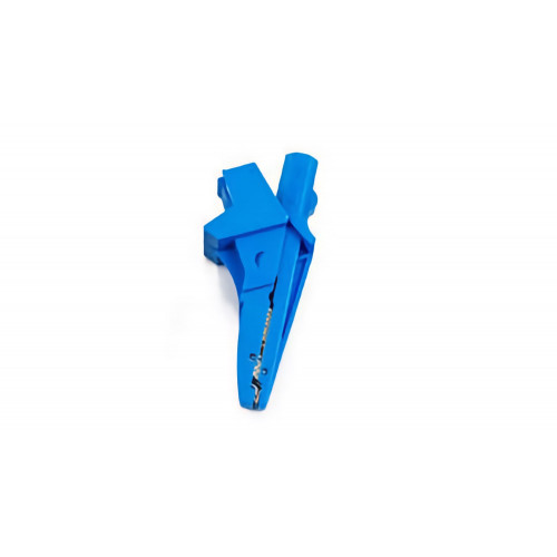 HT Instruments 5004-IECB Alligator clip for cables with 4mm banana, blue