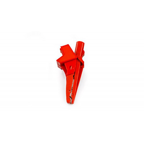 HT Instruments 5004-IECR Alligator clip for cables with 4mm banana, red