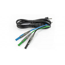 HT Instruments C2033X Cable with banana green, black, blue shuko plug