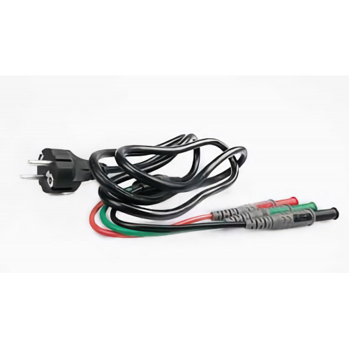 HT Instruments C2065 3- banana (red-black-green) to shuko plug cable