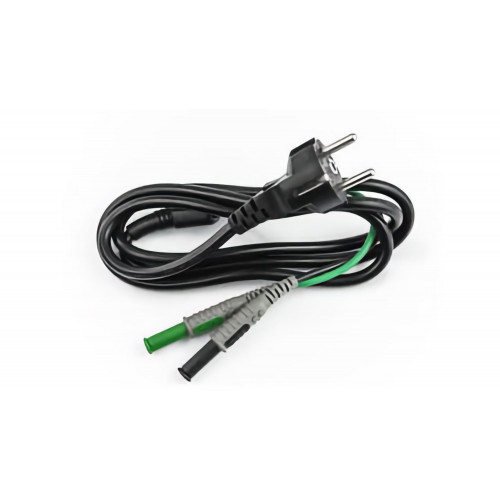 HT Instruments C2075 Cable with banana green, black SHUKO plug