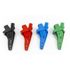 HT Instruments COC4-UK Set of alligator clips in colours green blue, red, black