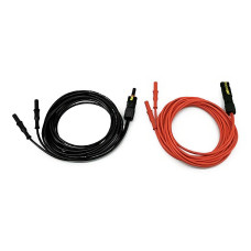 HT Instruments KITPVMC415O Set of 2 adapters with compatible MC4 connectors and 2x 4mm male banana plugs, 3m