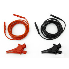 HT Instruments KIT2PRO15 Set of 2 banana-banana cables 3m Black/Red + 2 alligator clips Black/Red, 2pcs