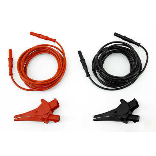 HT Instruments KIT2PRO15 Set of 2 banana-banana cables 3m Black/Red + 2 alligator clips Black/Red, 2pcs