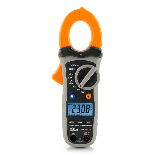 HT Italia HT3013C Pinza amperometrica TRMS per corrente AC/DC 400A con rapporto di taratura