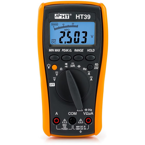 HT Instruments HT39 TRMS professional digital multimeter in CAT IV with connection to PC