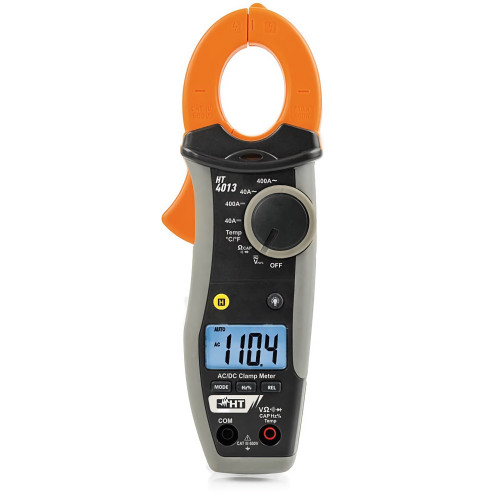 HT Italia HT4013 Pinza amperometrica AC/DC 400A con misura di temperatura con sonda K