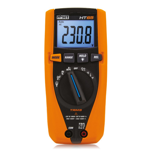 HT Instruments HT65 TRMS digital multimeter for DC voltage measurements up to 1500V