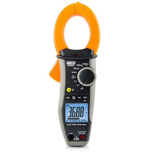 HT Instruments HT9021 AC/DC TRMS CAT IV clamp meter with temperature measurement