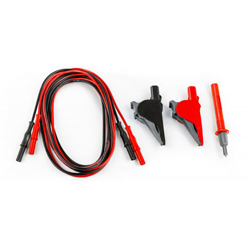 HT Instruments KIT0070 Set of 2 cables, 1 lead, 2 alligator clips red, black