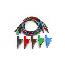 HT Instruments KIT800 Set of cables and alligator clips black, redgreen, blue, brown